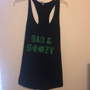 St. Patrick’s Day “Bad & Boozy” Tank
